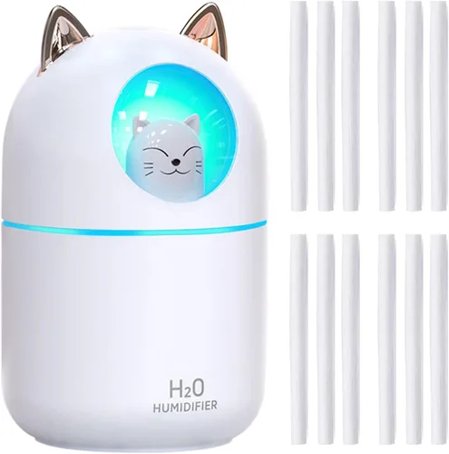 Miniatura 14 de Filtros de humidificador de 4.64 pulgadas, repuesto de barra de algodón para humidificador pequeño INVODA Mini humidificadores de niebla fría