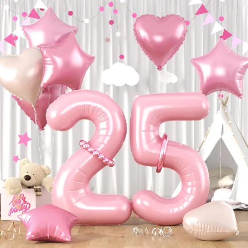 Miniatura 13 de Globos dorados de color champán con el número 11, globos de oro claro, globo de aluminio dorado con forma de corazón con estrella y globo largo