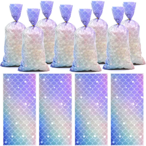 Miniatura 7 de 160 piezas de 4 estilos de bolsas de dulces de celofán del Día de San Patricio con lazos de torsión, diseños de trébol y duende, bolsas de golosinas