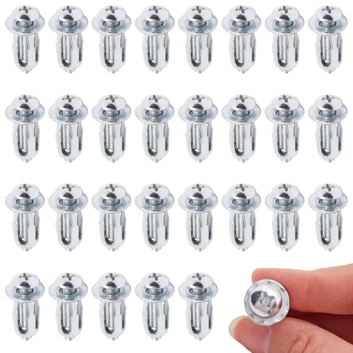 Miniatura 9 de Anclajes de Pared Huecos con Tornillos de Servicio Pesado, Pernos Molly de Acero al Carbono Galvanizado en Zinc Anclajes de Pared para Paneles