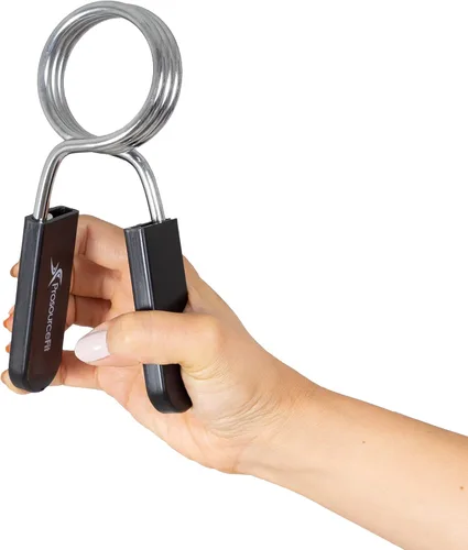 Miniatura 4 de ProsourceFit - Collar de clip de resorte olímpico para mancuerna de 2 pulgadas, par con asas de agarre fácil para levantamiento de pesas