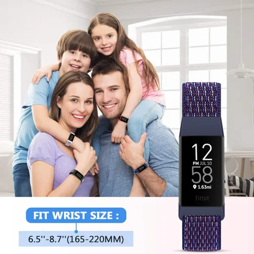 Miniatura 2 de Correas de reloj de nailon compatibles con Fitbit Charge 4/Charge 3/SE, pulsera de repuesto transpirable suave para deporte, correa con banda