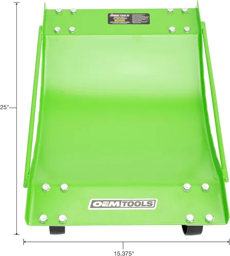 Miniatura 3 de OEMTOOLS 24857 - Carretilla para vehículos de 1/2 tonelada, verde y negro, herramienta de rodillos de alta resistencia, carrito de vehículos