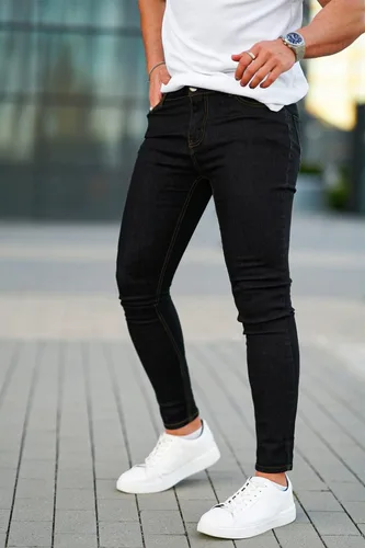Miniatura 4 de Jeans Gingtto ajustados, desgastados, para hombre