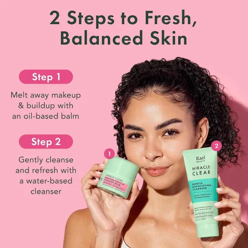 Miniatura 8 de Rael Removedor de maquillaje, Bálsamo limpiador Miracle Clear – Bálsamo removedor de maquillaje Twist-Up con aceites de salvado de arroz y jojoba
