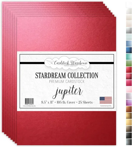 Miniatura 26 de Kunzite stardream metálico Cardstock 8.5" x 11" Premium – 105 Lb. Cover/284 GSM 25 hojas de cartulina almacén Kunzita púrpura claro