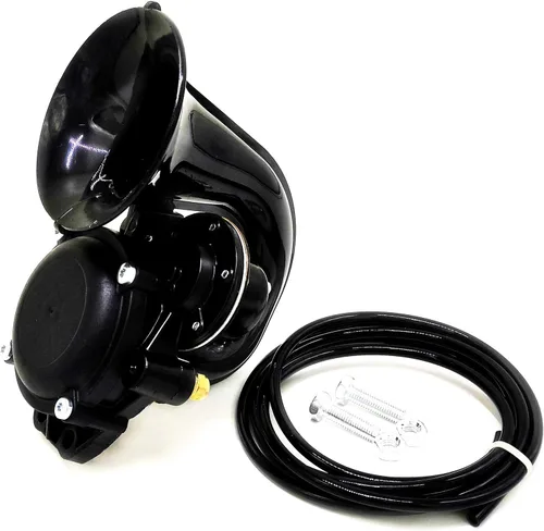 Bocina de coche, bocina de camión, bocina eléctrica de 12 V, bocina de caracol de 150 dB, altavoz con tubo de cuero, trompeta de aire, bocina de