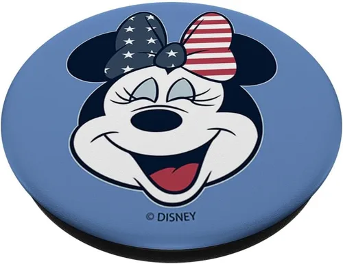 Miniatura 2 de Disney Mickey y sus amigos Minnie Mouse Americana relleno PopSockets PopSockets intercambiables PopGrip