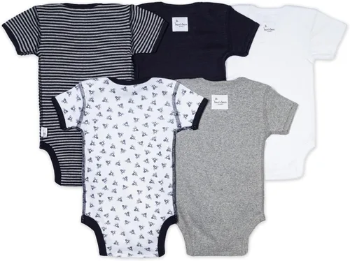 Miniatura 2 de Burts Bees Baby baby-boys Bodysuits 5-pack Short Long Sleeve One-pieces 100 Organic Cotton