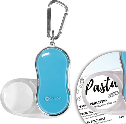 Miniatura 9 de Lupa LED de bolsillo con clip de mosquetón, negro, venta al por menor