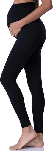 Miniatura 2 de POSHDIVAH - Leggings de maternidad para mujer para usar sobre el vientre, pantalones de yoga para embarazo, leggings para entrenamiento activo