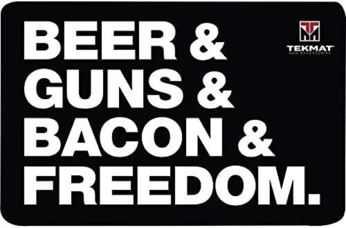 Tekmat Alfombrilla de limpieza de 17 pulgadas para pistola de cerveza, pistolas, tocino y pistola de libertad, duradera, protege tu arma y área de