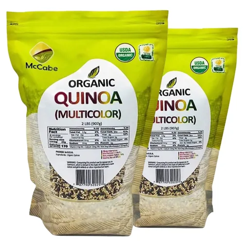 Miniatura 13 de McCabe Quinoa orgánica - Grano de quinua orgánica Rico en fibra y minerales Certificado USDA y CCOF Producto de Estados Unidos 2 libras