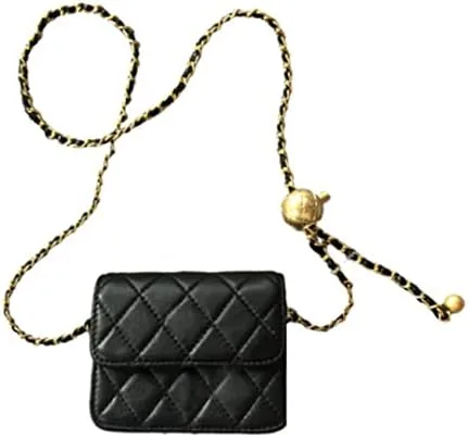 Miniatura 4 de Mini bolso de cintura para mujer, bolso de cintura pequeño de moda para mujer, accesorios Y2K de moda, Negro -, Compacto, moderno