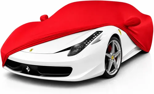 Miniatura 11 de Ferrari 458 Italia / 488 GTB / F8 Tributo Ultraguard Funda de satén elástica para interiores - El mejor ajuste personalizado (negro)
