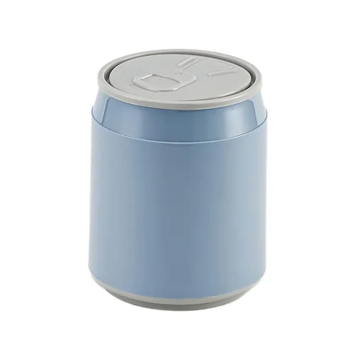 Mini bote de basura para encimera, papelera con tapa tipo prensa, dispensador de basura de 0.47 galones, mini contenedor para mesa de café, tocador