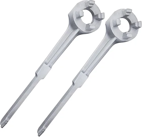 Miniatura 10 de Llave de tambor de aluminio, llave Bung, herramienta de abridor de barril para abrir tambor de 10, 15, 20, 30, 55 galones, se adapta a 2" y 3/4