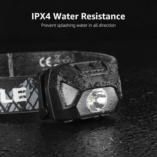 Miniatura 5 de LE Linterna frontal LED recargable, 6 modos, súper brillante, ligera y cómoda, tasa IPX4, linterna frontal recargable para adultos y niños, cable