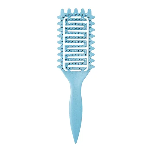 Miniatura 15 de Curl Defining Brush for Curly Hair, Vented Detangling Hair Brush for Wet and Dry Styling, Curved Brush for Shaping and Smoothing Curl Clumps, Beige