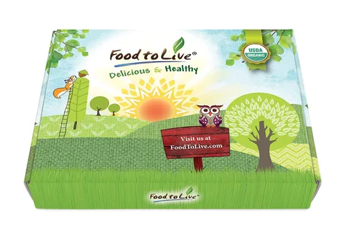 Miniatura 3 de Food to Live - Ingredientes orgánicos para hornear en una caja de regalo. Un paquete variado de harina de coco orgánica, harina de chía, azúcar