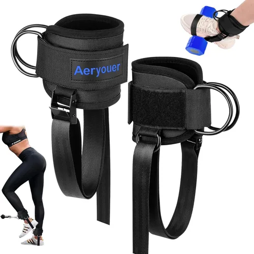 Miniatura 10 de Dumbbell Foot Attachment, Tibialis Trainer, Adjustable Ankle Weights, Leg Workouts at Home for Hip Flexors,Ankle Straps for Weight Lifting,Shin