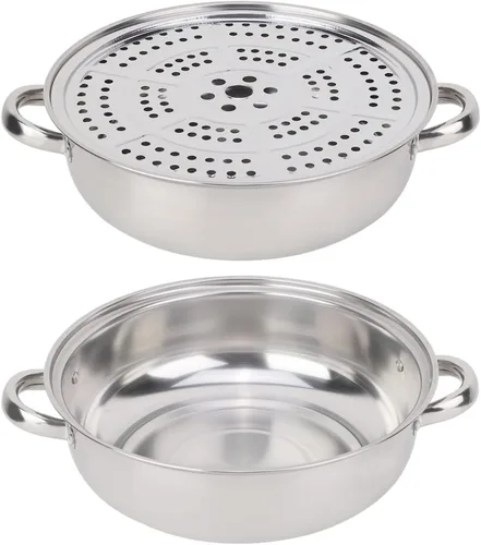 Miniatura 6 de Olla de vapor multifuncional de acero inoxidable de una sola capa, olla de vapor de alimentos olla olla de vapor para el hogar olla para cocinar