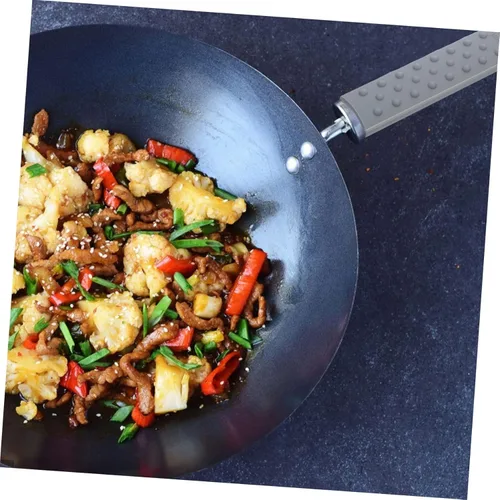 Miniatura 3 de Uonlytech - Funda de silicona para mango de olla de escaldado, funda sin sartén para calor, diseño ligero que se adapta a asas de utensilios