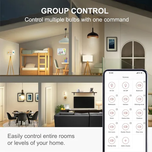 Miniatura 6 de Sengled Bombilla de luz Alexa, bombillas inteligentes, bombillas inteligentes que funcionan con Alexa y Google Assistant, bombillas WiFi A19 blanco