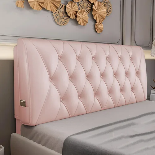 Miniatura 8 de ZZYY Cabecera tapizada de piel sintética suave con botones para cama de tamaño doble/Queen/King, funda suave de soporte con cabecera, gris, Queen/59