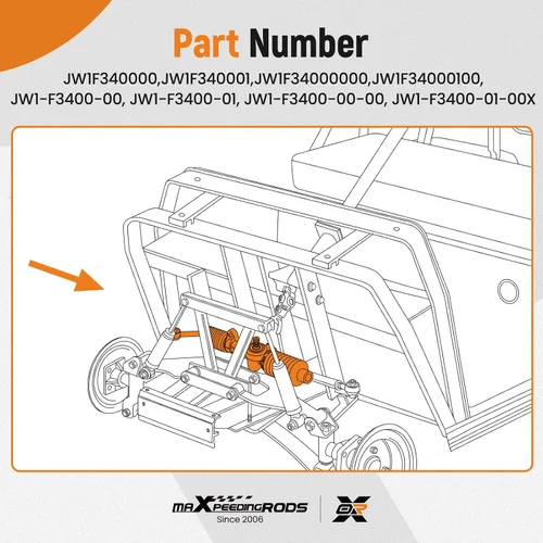 Miniatura 5 de maXpeedingrods Caja de engranajes de dirección para carrito de golf Rack and Pinion JW1-F3400-00 para carritos de golf Yamaha G29 de gas