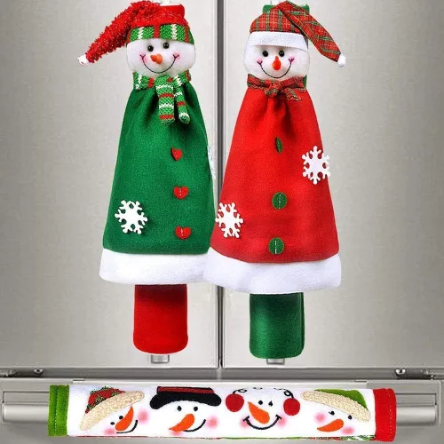 Miniatura 17 de Fundas para manijas de refrigerador, juego de fundas para manijas de electrodomésticos de cocina, horno microondas, nevera o lavavajillas, protector