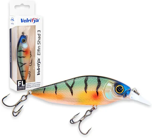 Miniatura 16 de Crankbaits/Jerkbait híbrido para pesca de lubina, buceo poco profundo, manivela para lucio, agua fría para pesca de invierno y primavera, para agua