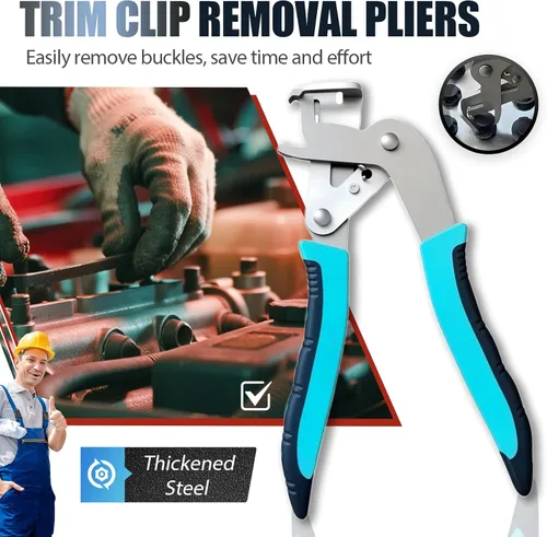 Miniatura 2 de Alicates de clip para automóvil, alicates multifuncionales para automóviles, herramienta de extracción de clips, abre los paneles sin esfuerzo sin