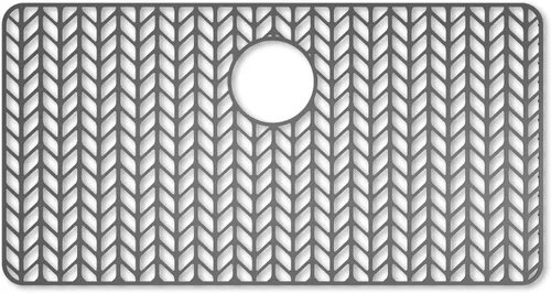 Miniatura 11 de AWOKE Protectores de fregadero para fregadero de cocina, tapete de fregadero de 12.25 x 11.5 pulgadas, resistente al calor, alfombrilla de silicona