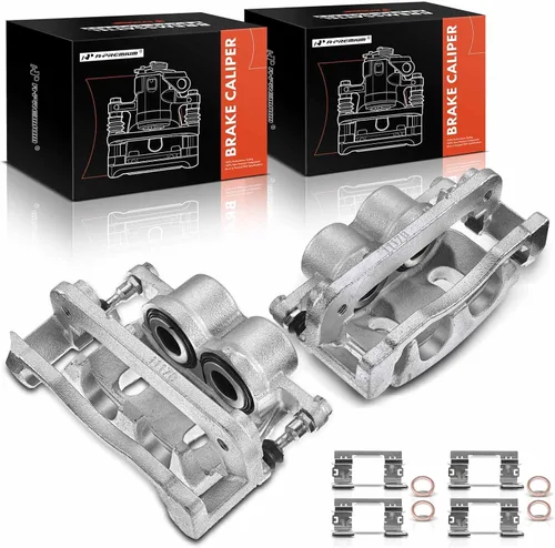 A-Premium Conjunto de pinza de freno de disco con soporte compatible con modelos seleccionados Cadillac, Chevy y GMC - XTS, Escalade, Avalanche,