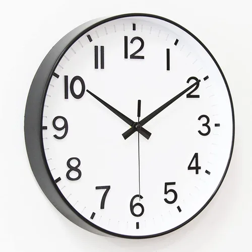 Miniatura 3 de HZDHCLH Relojes de Pared Analógicos Blancos a Batería, 12 pulgadas Silenciosos Sin Tictac Modernos para Sala de Estar, Dormitorio, Cocina, Oficina