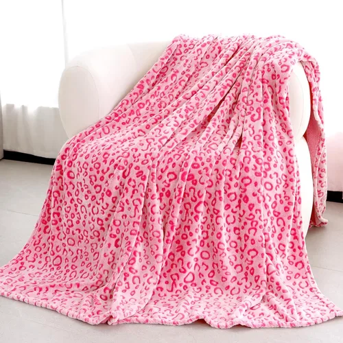 Miniatura 16 de Manta con Estampado de Leopardo Morado Manta Morada Ligera Cálida Mantas Suaves Decorativas para Cama Sofá Dormitorio Leopardo púrpura