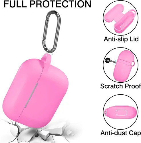 Miniatura 5 de Funda de silicona con iluminación nocturna para AirPods Pro, Hamile con llavero para Apple Airpod Pro 1ª/2ª generación 2019 2022, para mujeres
