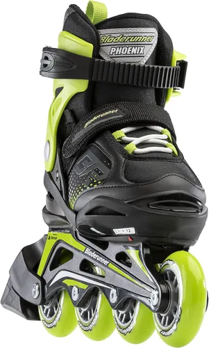 Miniatura 2 de Bladerunner by Rollerblade Phoenix - Patín en línea ajustable para niños Negro/Verde