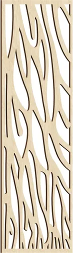Miniatura 97 de 9 3/8"W x 24 3/8"H x 1/4"T Bristol Decorativos Paneles de Pared de Madera Calado, Cereza