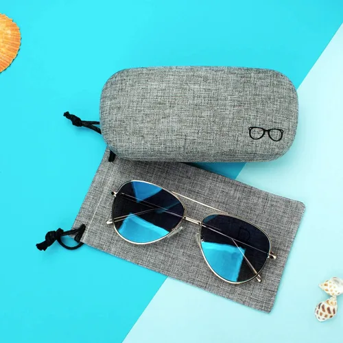 Miniatura 5 de Vemiss - Funda rígida para lentes de sol (lino)
