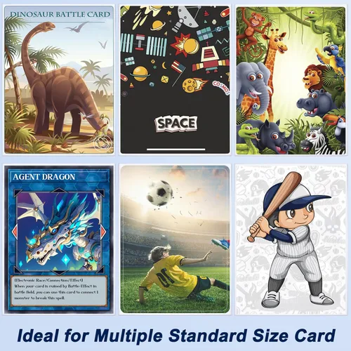 Miniatura 5 de 1000 piezas de protectores rígidos para cartas coleccionables, fundas protectoras suaves, soportes de plástico compatibles con cartas estándar