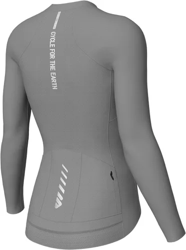 Camiseta de ciclismo para mujer, manga larga, camisetas de ciclismo para mujer, camisetas de ciclismo transpirables con 4 bolsillos