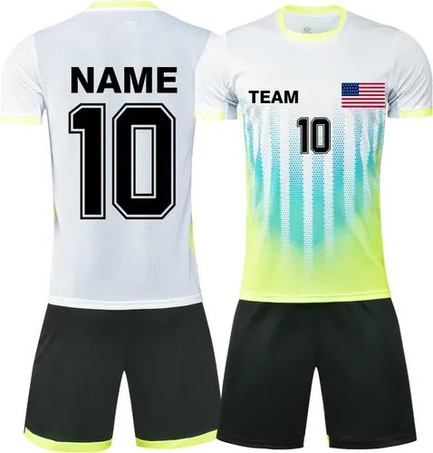 Miniatura 27 de Camisetas de fútbol personalizadas para hombres, mujeres, niños, camisetas de fútbol personalizadas, pantalones cortos, uniformes