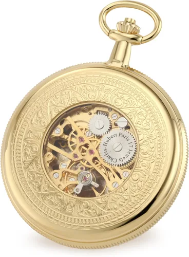 Miniatura 2 de Charles-Hubert, Paris 3909-G Classic Collection Reloj de bolsillo mecánico con caja cazadora chapada en oro, Multi, Mecánico