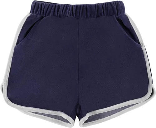 Kid Nation Girls Girls Running Shorts Toddler Velvet Shorts with Back Pockets Kids Workout Dance Dolphin Short 3-12 Years