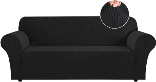 Miniatura 23 de Funda para futón Flamingo P de gran elasticidad sin brazos - Funda para sofá futón de tamaño completo y queen, de jacquard suave y grueso