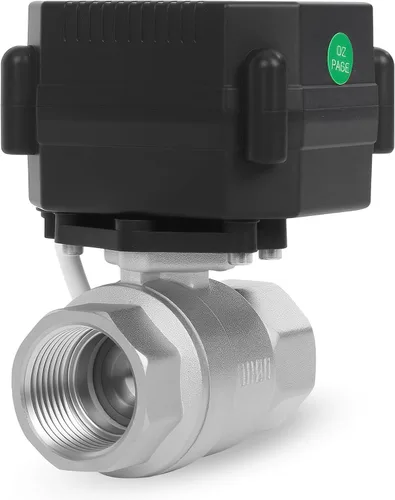 Miniatura 8 de Válvula de Bola Motorizada de Latón de 1/2" - Válvula de Agua Eléctrica de 2 Cables con Retorno Automático, Válvula de Bola Automática de 9-24V