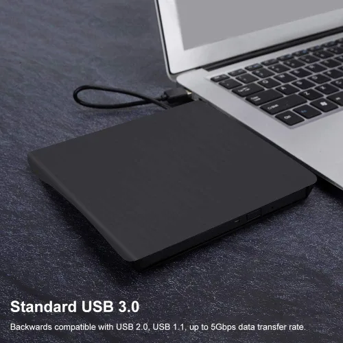 Miniatura 2 de Yoidesu Caja de unidad de CD externa, Caja de interruptor ODD/HDD externa, Caja de unidad externa USB 3.0, carcasa de unidad de escritor portátil