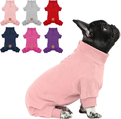 Miniatura 11 de cyeollo Pijamas para Perros de Forro Polar, Abrigo Térmico para Perros, Pijamas para Perros, Enterizo Elástico para Perros, Abrigo para Perrita, 3#